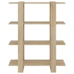 Bibliothèque/Séparateur de pièce Chêne Sonoma 100x30x123,5 cm – Image 3