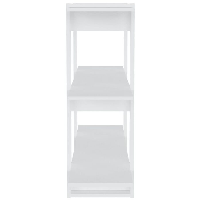 Bibliothèque/Séparateur de pièce Blanc 100x30x87 cm – Image 4