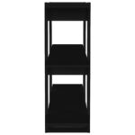 Bibliothèque/Séparateur de pièce Noir 100x30x123,5 cm – Image 4