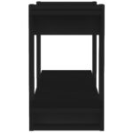 Bibliothèque Noir 100x30x51 cm bois d'ingénierie – Image 3