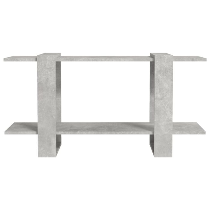 Bibliothèque Gris béton 100x30x51 cm bois d'ingénierie – Image 2