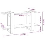 Bibliothèque Gris béton 100x30x51 cm bois d'ingénierie – Image 4