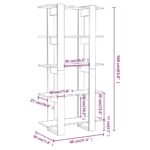 Bibliothèque/séparateur de pièce blanc bois d'ingénierie – Image 5