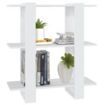 Bibliothèque/Séparateur de pièce Blanc 80x30x87 cm – Image 2