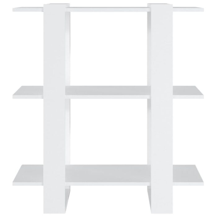 Bibliothèque/Séparateur de pièce Blanc 80x30x87 cm – Image 3