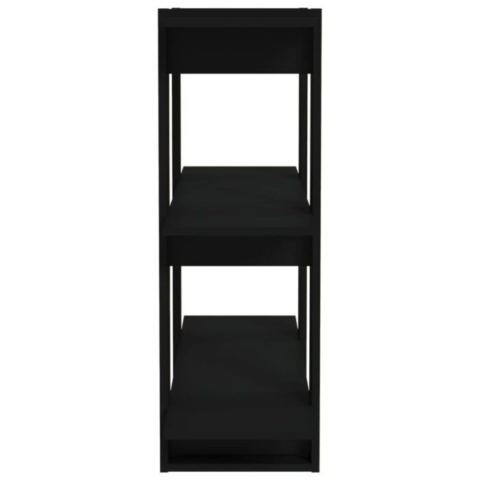 Bibliothèque/Séparateur de pièce Noir 80x30x123,5 cm – Image 4