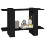 Bibliothèque/Séparateur de pièce Noir 80x30x51 cm – Image 2