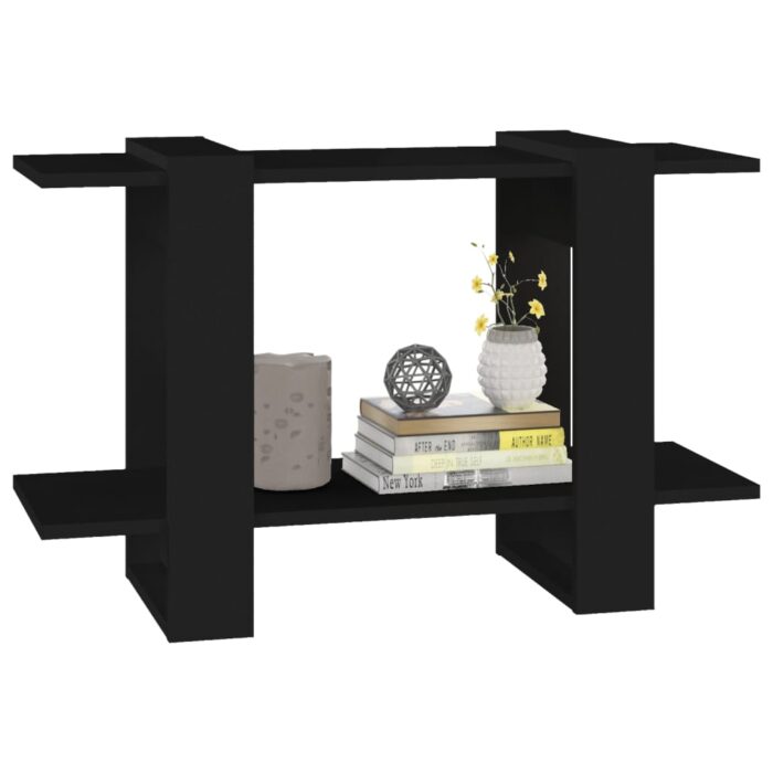 Bibliothèque/Séparateur de pièce Noir 80x30x51 cm – Image 2