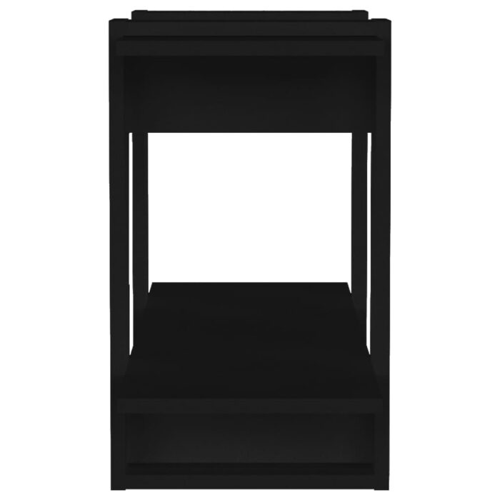 Bibliothèque/Séparateur de pièce Noir 80x30x51 cm – Image 4