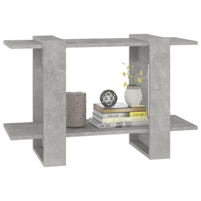 Bibliothèque/Séparateur de pièce Gris béton 80x30x51 cm – Image 2