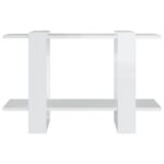Bibliothèque/Séparateur de pièce Blanc brillant 80x30x51 cm – Image 3