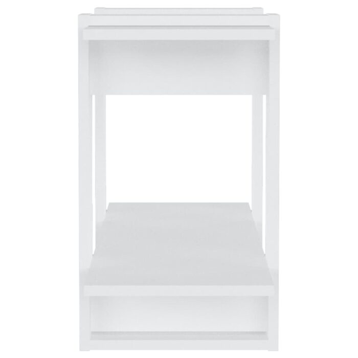 Bibliothèque/Séparateur de pièce Blanc brillant 80x30x51 cm – Image 4