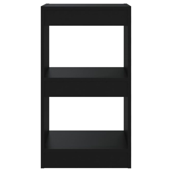 Bibliothèque/Cloison de séparation Noir 40x30x72 cm – Image 3