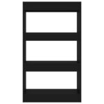 Bibliothèque/séparateur de pièce noir bois d'ingénierie – Image 3