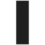 Bibliothèque/séparateur de pièce noir bois d'ingénierie – Image 4