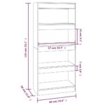 Bibliothèque/Cloison Blanc 60x30x135 cm Bois d'ingénierie – Image 5