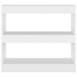 Bibliothèque/Séparateur de pièce Blanc 80x30x72 cm – Image 3