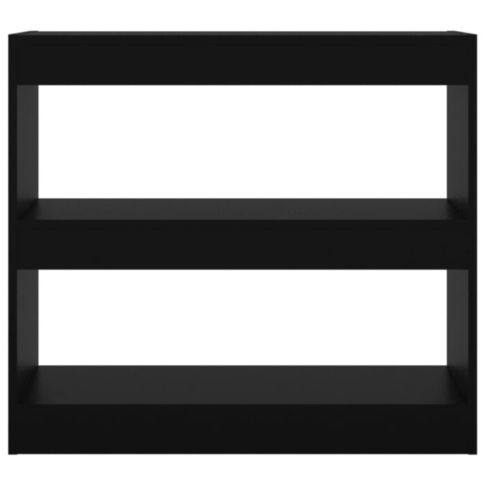 Bibliothèque/Séparateur de pièce Noir 80x30x72 cm – Image 4