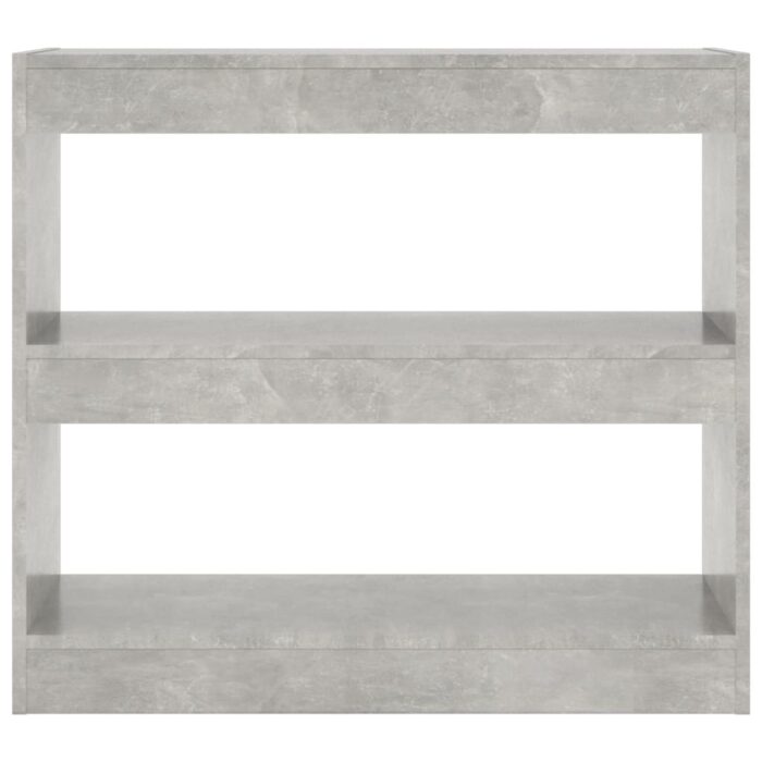 Bibliothèque/Séparateur de pièce Gris béton 80x30x72 cm – Image 3