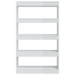 Bibliothèque/Séparateur de pièce Blanc brillant bois ingénierie – Image 3