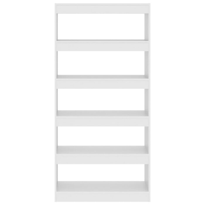 Bibliothèque/Séparateur de pièce Blanc bois d'ingénierie – Image 3