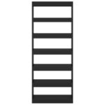 Bibliothèque/Séparateur de pièce noir bois d'ingénierie – Image 3