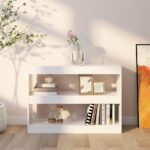 Bibliothèque/Séparateur de pièce Blanc 100x30x72 cm – Image 2