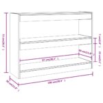 Bibliothèque/Séparateur de pièce Blanc 100x30x72 cm – Image 5