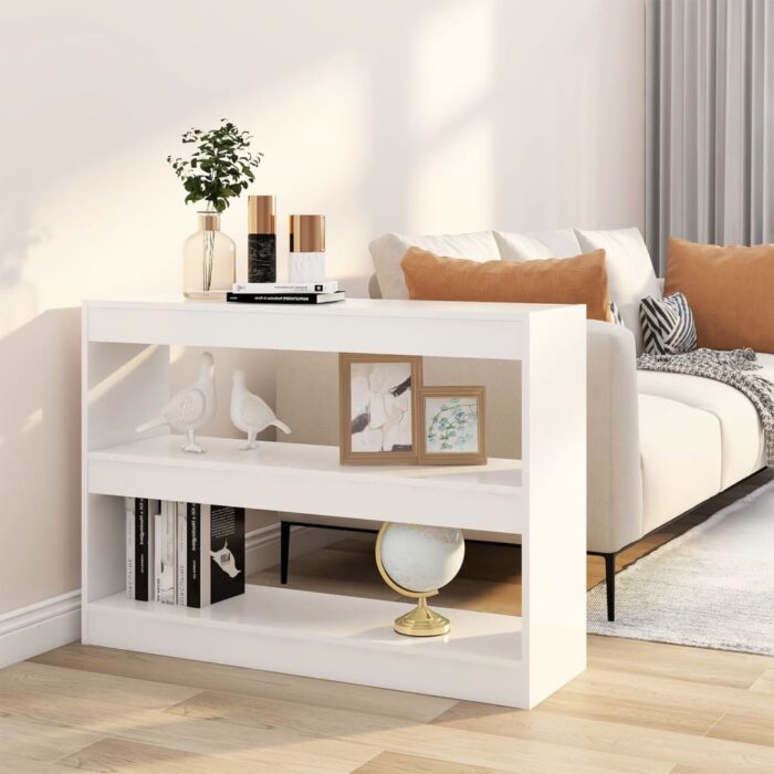 VXL8720286843666_m_en_hd_1.jpg Bibliothèque/Séparateur de pièce Blanc 100x30x72 cm – Image 1