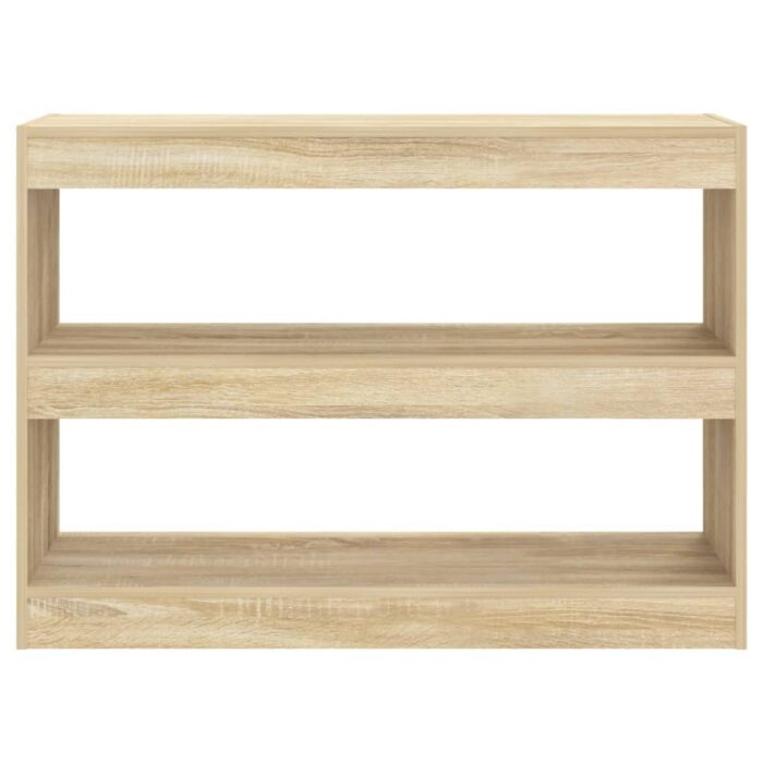 Bibliothèque/Séparateur de pièce chêne sonoma 100x30x72 cm – Image 3