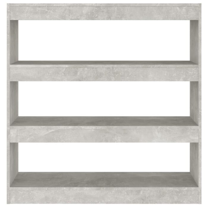 Bibliothèque/Séparateur de pièce Gris béton 100x30x103 cm – Image 3