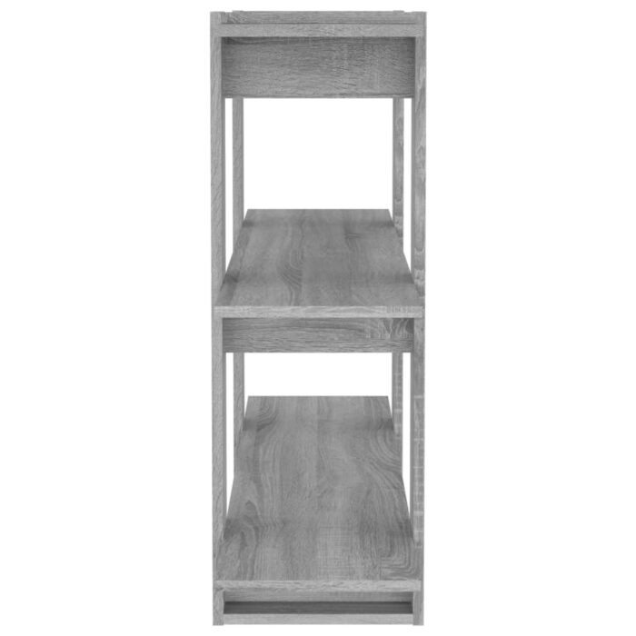 Bibliothèque/Séparateur de pièce Sonoma gris 100x30x87 cm – Image 4