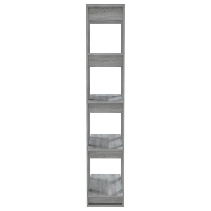 Bibliothèque/Séparateur de pièce Sonoma gris 80x30x160 cm – Image 4