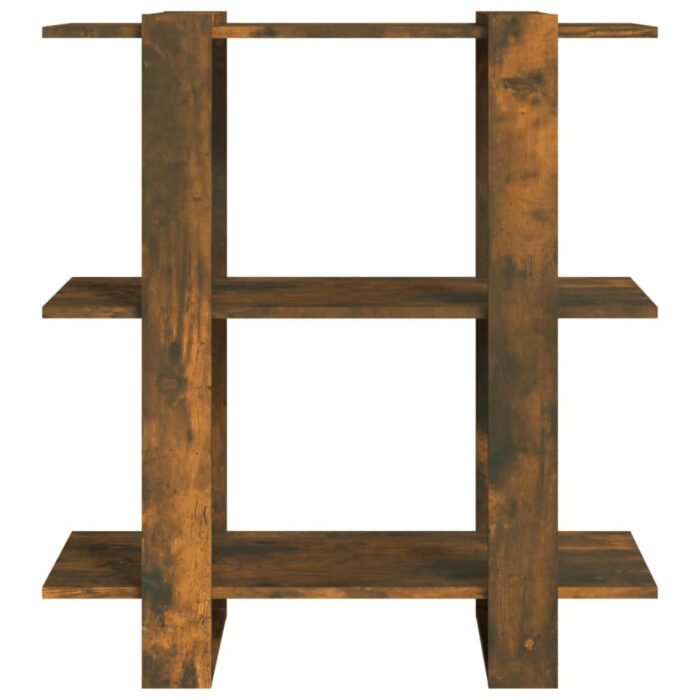 Bibliothèque/Séparateur de pièce Chêne fumé 80x30x87 cm – Image 3