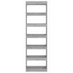 Bibliothèque/Séparateur de pièce Sonoma gris 60x30x198 cm – Image 3