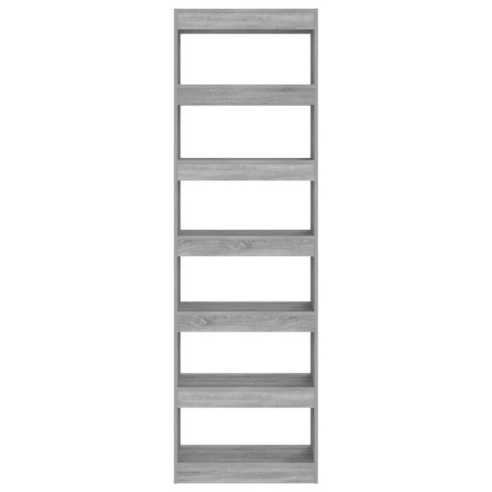 Bibliothèque/Séparateur de pièce Sonoma gris 60x30x198 cm – Image 3