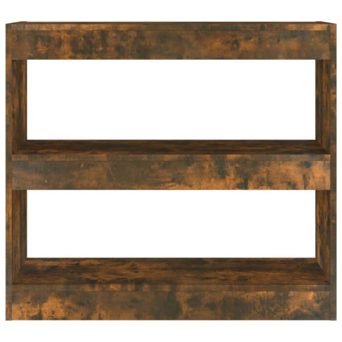 Bibliothèque/Séparateur de pièce chêne fumé 80x30x72 cm – Image 3