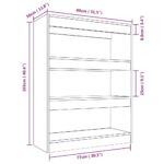 Bibliothèque/Séparateur de pièce sonoma gris bois d'ingénierie – Image 5