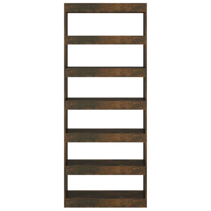 Bibliothèque/Séparateur de pièce Chêne fumé Bois d'ingénierie – Image 3