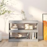 Bibliothèque/Séparateur de pièce sonoma gris 100x30x72 cm – Image 2
