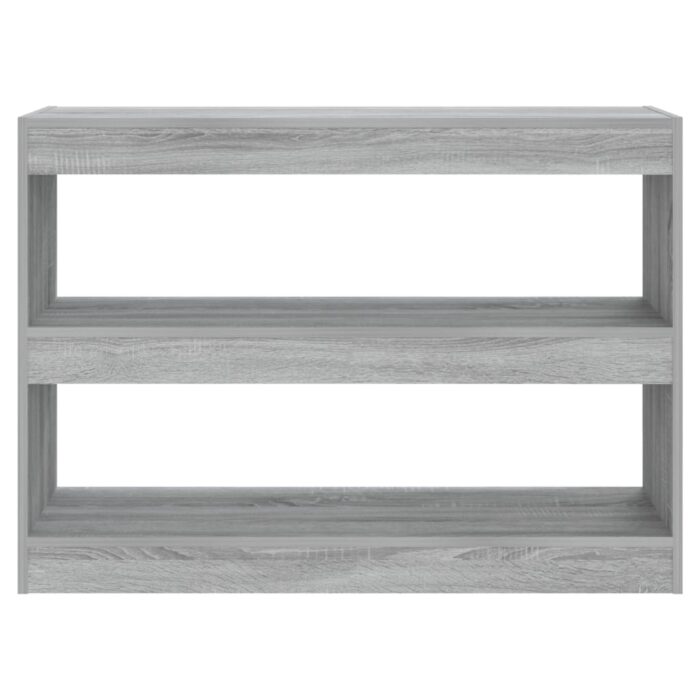 Bibliothèque/Séparateur de pièce sonoma gris 100x30x72 cm – Image 3
