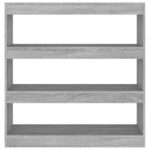 Bibliothèque/Séparateur de pièce sonoma gris 100x30x103 cm – Image 3