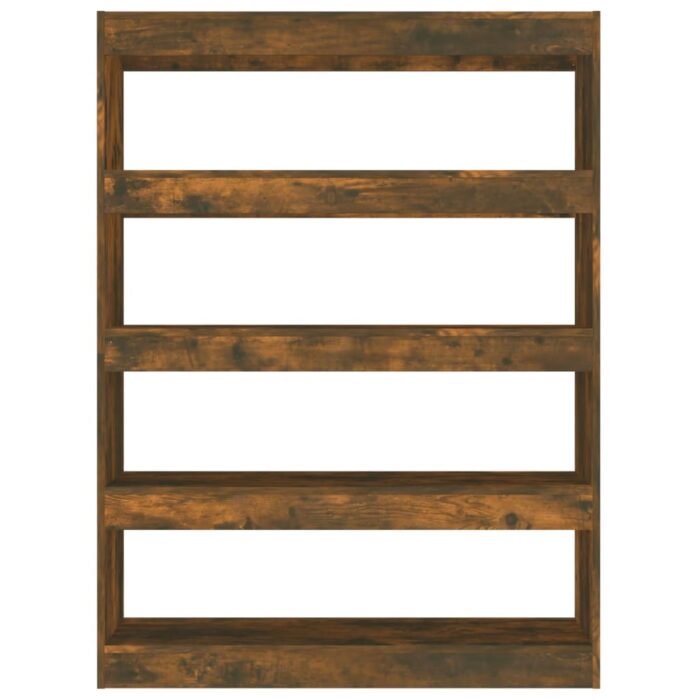 Bibliothèque/Séparateur de pièce chêne fumé 100x30x135 cm – Image 3
