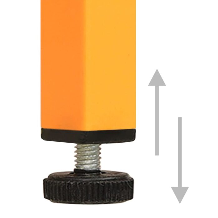 Tables de chevet 2 pcs Jaune moutarde 35x35x51 cm Acier – Image 6