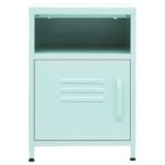 Tables de chevet 2 pcs Vert menthe 35x35x51 cm Acier – Image 2