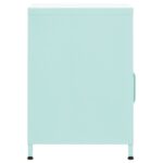 Tables de chevet 2 pcs Vert menthe 35x35x51 cm Acier – Image 3