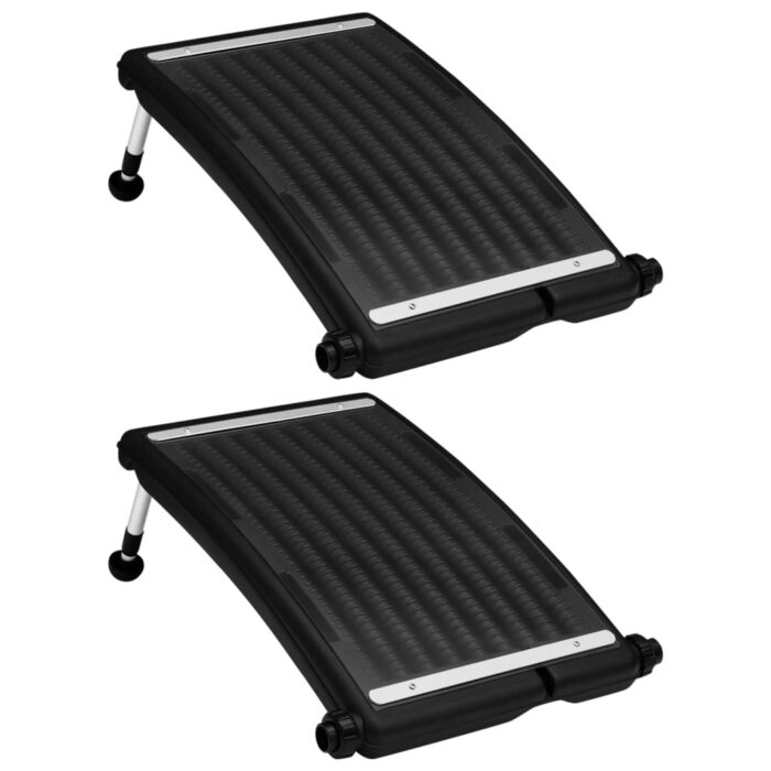 Panneaux de chauffage solaire de piscine courbés 2pcs 72,5x46cm – Image 1