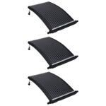 Panneaux de chauffage solaire de piscine courbés 3 pcs 110x65cm