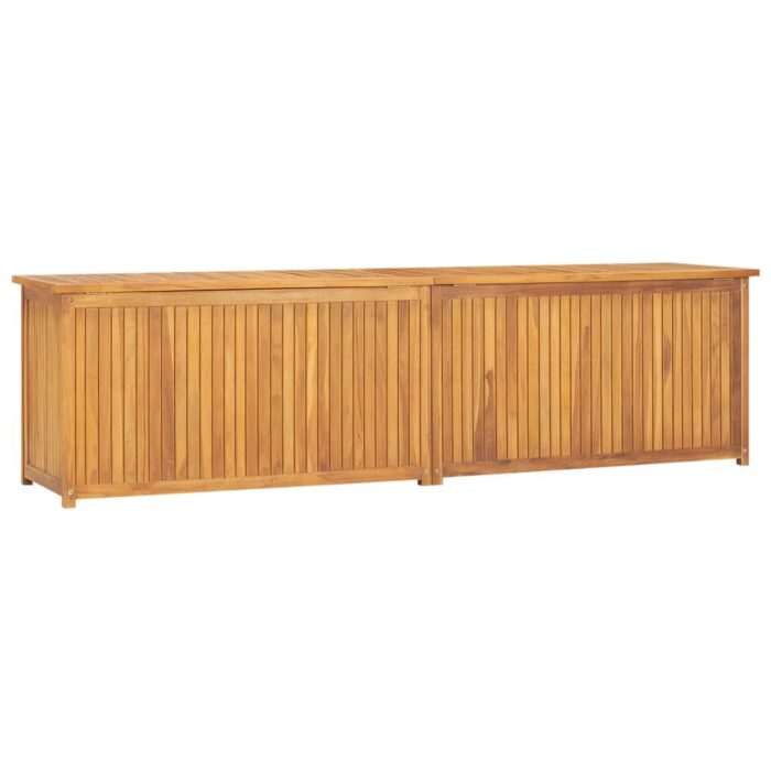 Boîte de jardin 200x50x55 cm Bois massif de teck – Image 1