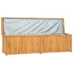 Boîte de jardin 200x50x55 cm Bois massif de teck – Image 3
